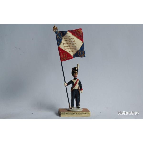 Soldat de plomb Porte drapeau Ier R�giment de Grenadiers Guy Renaud
