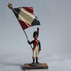 Soldat de plomb Porte drapeau Ier R&eacute;giment Garde de Paris Guy Renaud