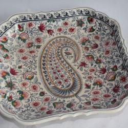 GIEN Plat creux fa&iuml;ence Cachemire