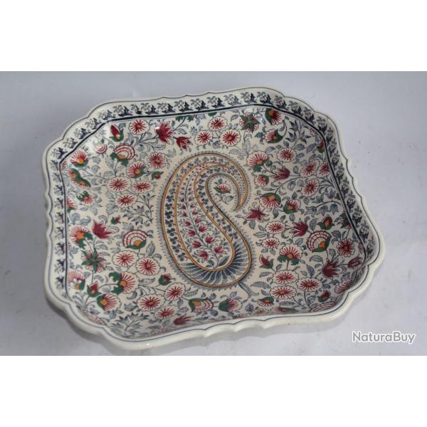 GIEN Plat creux fa�ence Cachemire