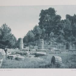 Fred BOISSONNAS Photo Héliogravure Temple d'Héra Olympie Grèce