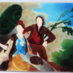 Peinture &eacute;maux sur cuivre