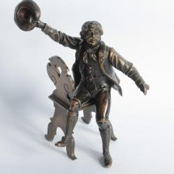 Bronze Personnage Tyrol Autriche sign&eacute; M S