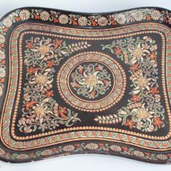 Plateau c&eacute;ramique &eacute;maux de Thun Thoune Suisse Edelweiss