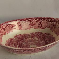 Corbeille &agrave; fruits Terre de fer MASON'S Vista pink England