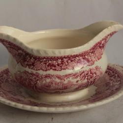 Sauci&egrave;re Terre de fer MASON'S Vista pink England Sauce boat
