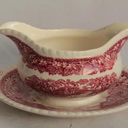 Sauci&egrave;re Terre de fer MASON'S Vista pink England Sauce boat