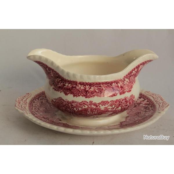 Sauci�re Terre de fer MASON'S Vista pink England Sauce boat
