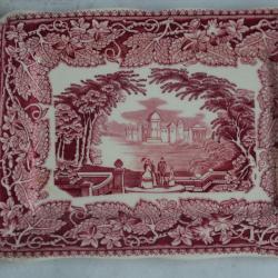 Plat rectangulaire Terre de fer MASON'S Vista pink England