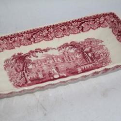 Plat rectangulaire Terre de fer MASON'S Vista pink England