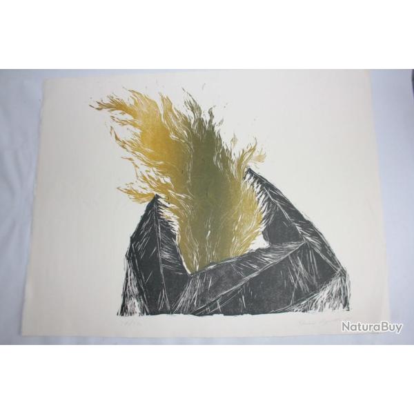 Gravure sur bois Irne WYDLER