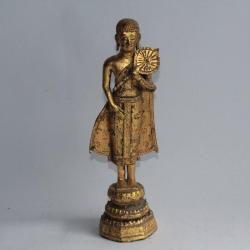 Bouddha bronze dor&eacute; Tha&iuml;lande Ratanakosin