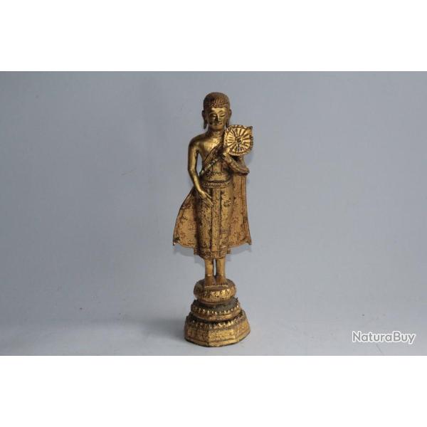 Bouddha bronze dor� Tha�lande Ratanakosin