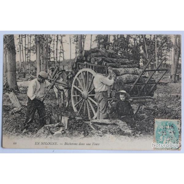 CPA Loir-et-Cher Sologne B�cherons dans une vente