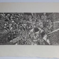 Gravure sur bois Franz BUCHER