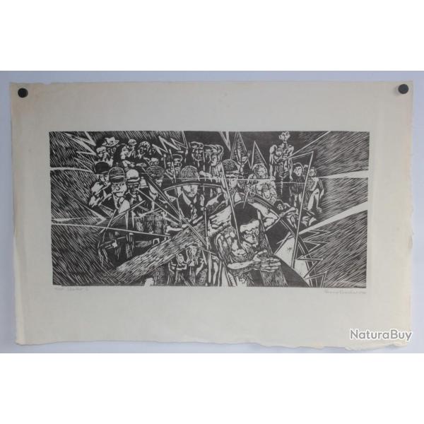 Gravure sur bois Franz BUCHER