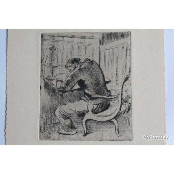 Gravure originale Casimir REYMOND