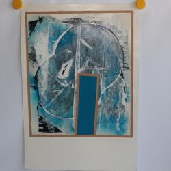 Peinture Collage Franz FEDIER 1982