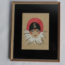 Tableau Peinture Dill Femme Art déco 1930