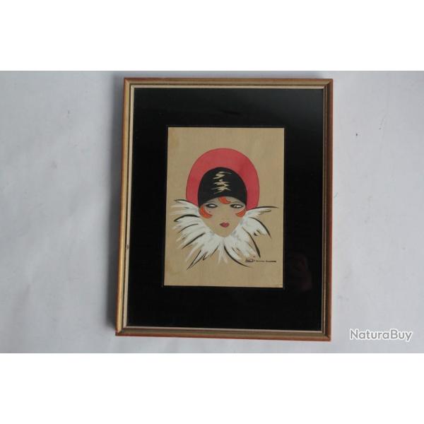 Tableau Peinture Dill Femme Art d�co 1930