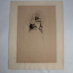 Héliogravure Paul César HELLEU Ma fille Ellen