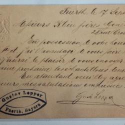 CPA entier postale Allemagne Fuerth Bayern