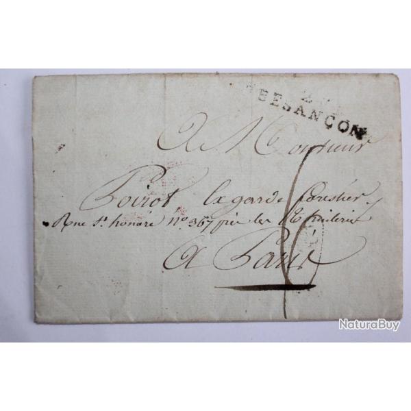 Pli marque postale cachet Besan�on 1810