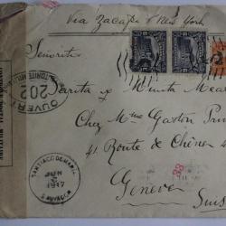 Enveloppe El Salvador cachet Jacinth D.mendez et negociado  1917