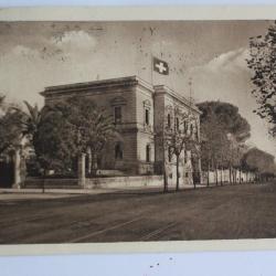 CPA b&acirc;timent de la croix-rouge Italie cachet salsomaggiore 1924