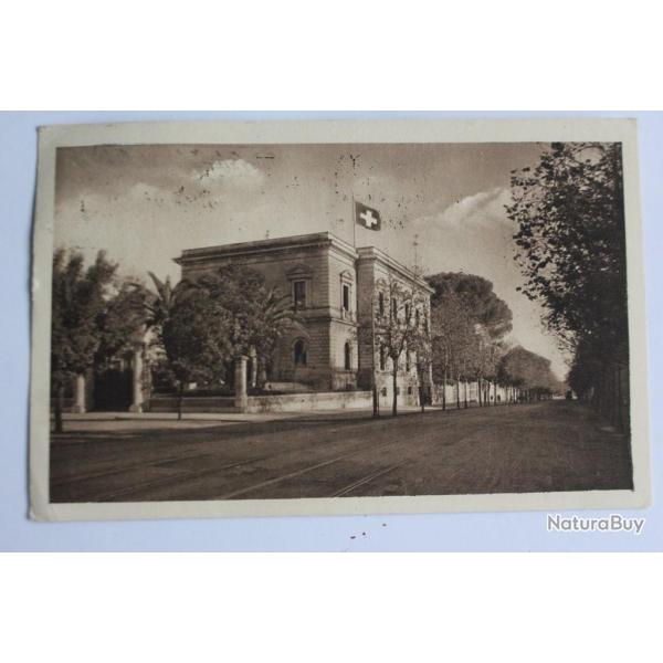 CPA b�timent de la croix-rouge Italie cachet salsomaggiore 1924