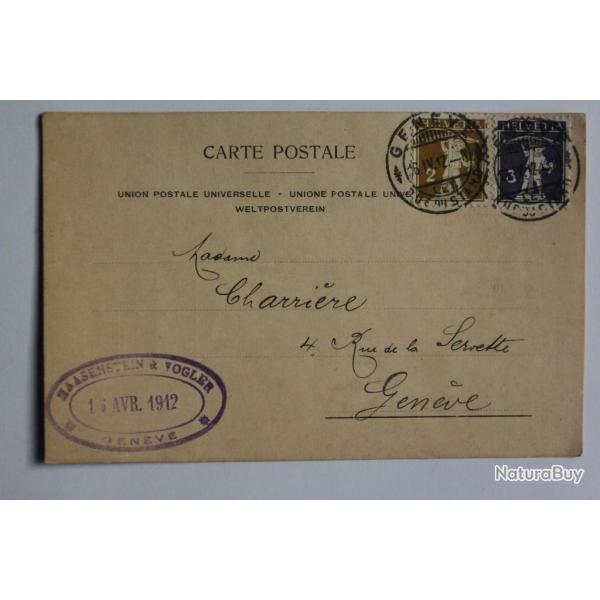 CPA Suisse Haasenstein & Vogler agence publicit� 1912