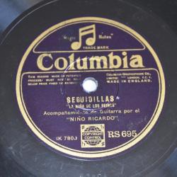 Vinyl 10 78T  La Ni&ntilde;a De Los Peines ?- Seguidillas / Peteneras