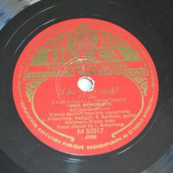 Vinyl 10 78T Jazz L. Armstrong?-Down In Honky../Coal Cart Blues