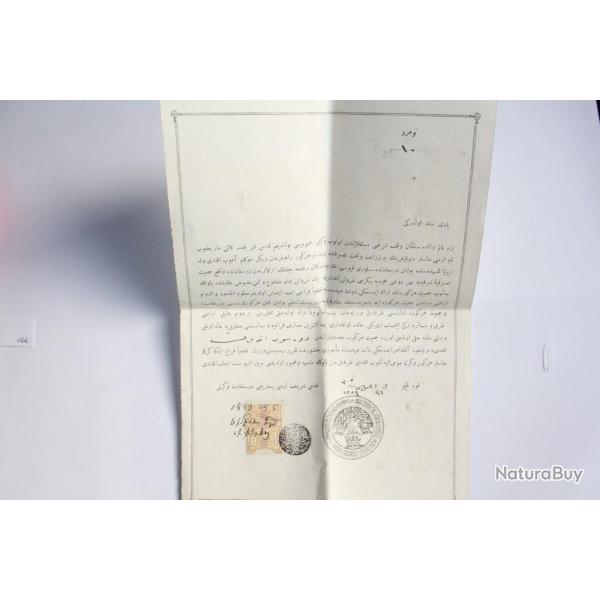 Lettre perse de l'union �conomique orientale 1889