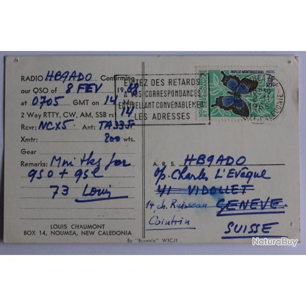 CPA Noumea new caledonia louis Chaumont avec flamme 1968