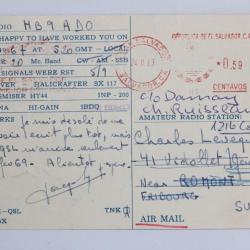 CPA R&eacute;publica del salvador voyage par avion 1969