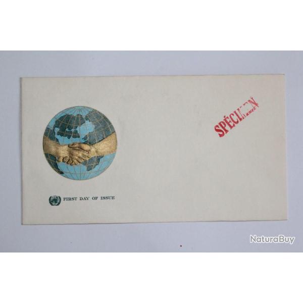 Enveloppe FDC des nation unies Gen�ve Sp�cimen