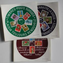 Stickers Autocollants Timbre-poste Suisse 1984  collection