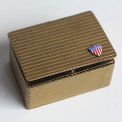 Boite &agrave; timbres ancienne drapeau &Eacute;tats-Unis