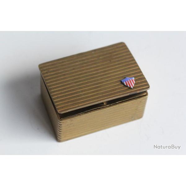 Boite � timbres ancienne drapeau �tats-Unis