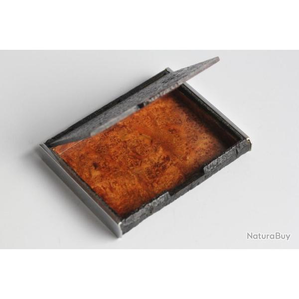 �tui � cigarettes en loupe de bois Art d�co