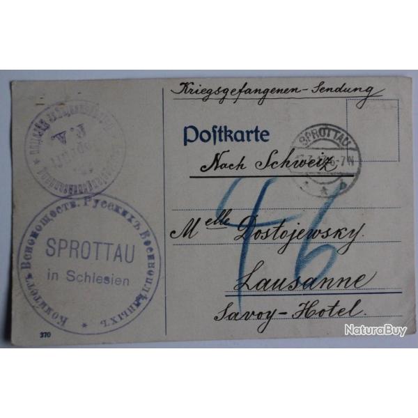 CPA Prusse 1917 Sprottau in Schlesien