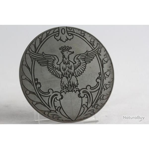 Matrice d'impression bois grav� XIXe si�cle Motif h�raldique