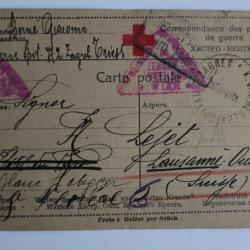 CPA Correspondance des prisonniers de guerre ABCTPO avec r&eacute;ponse