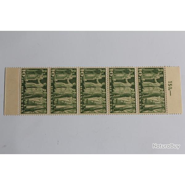 Timbres Suisse bloc 4x 10 Fr Votation Motifs symbolique 1945