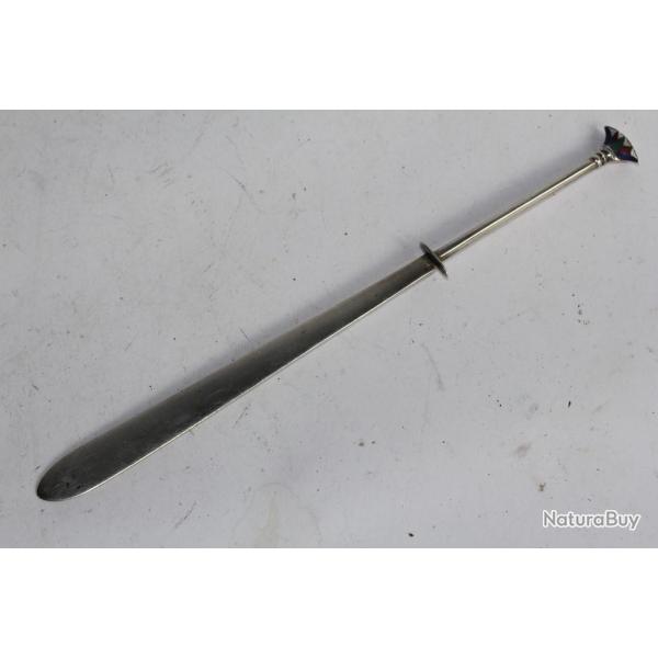 Ouvre lettre - Coupe papier argent �maill�