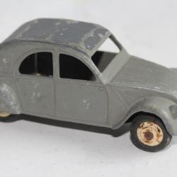 DINKY TOYS Voiture miniature Citroën 2CV grise un feu arrière Jouet