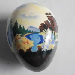 Ancienne Bo&icirc;te oeuf porcelaine