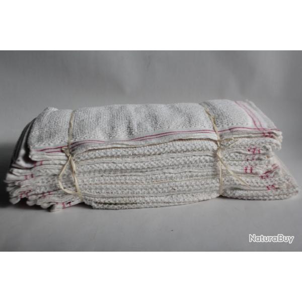 Lot 12 torchons de cuisine bouclettes coton Linge ancien