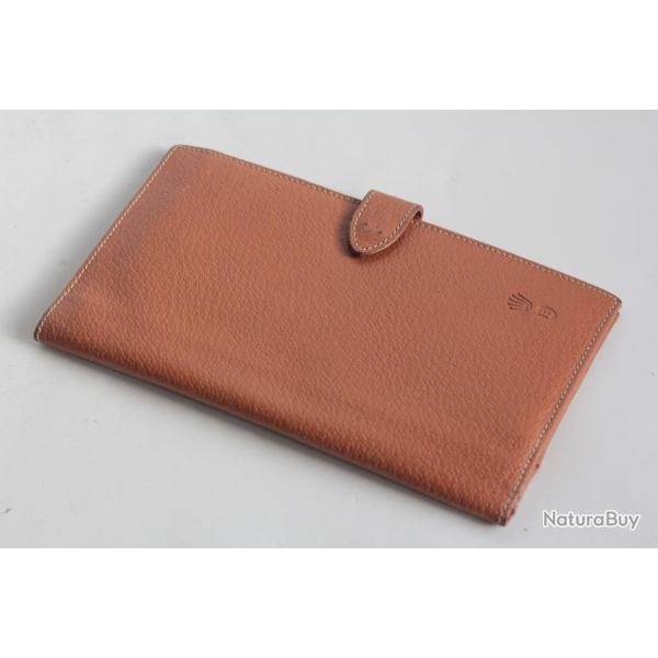 ROLEX Portefeuille Porte cartes cuir marron Montre